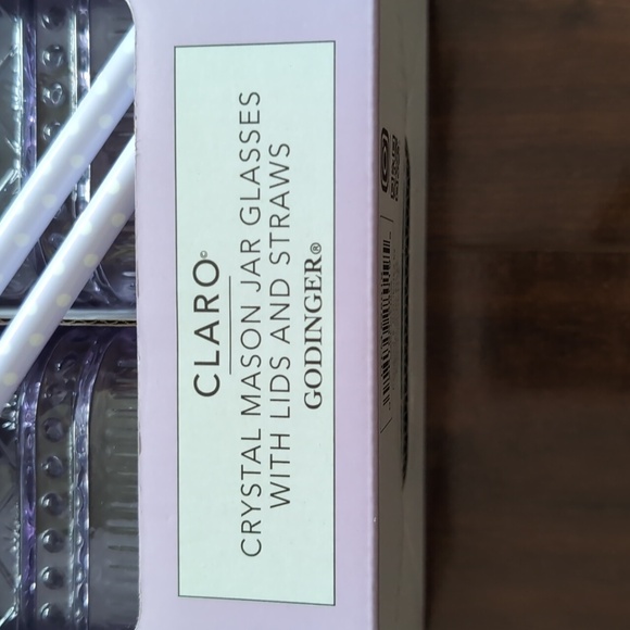 Crystal Mason Jar Glasses - Picture 3 of 3